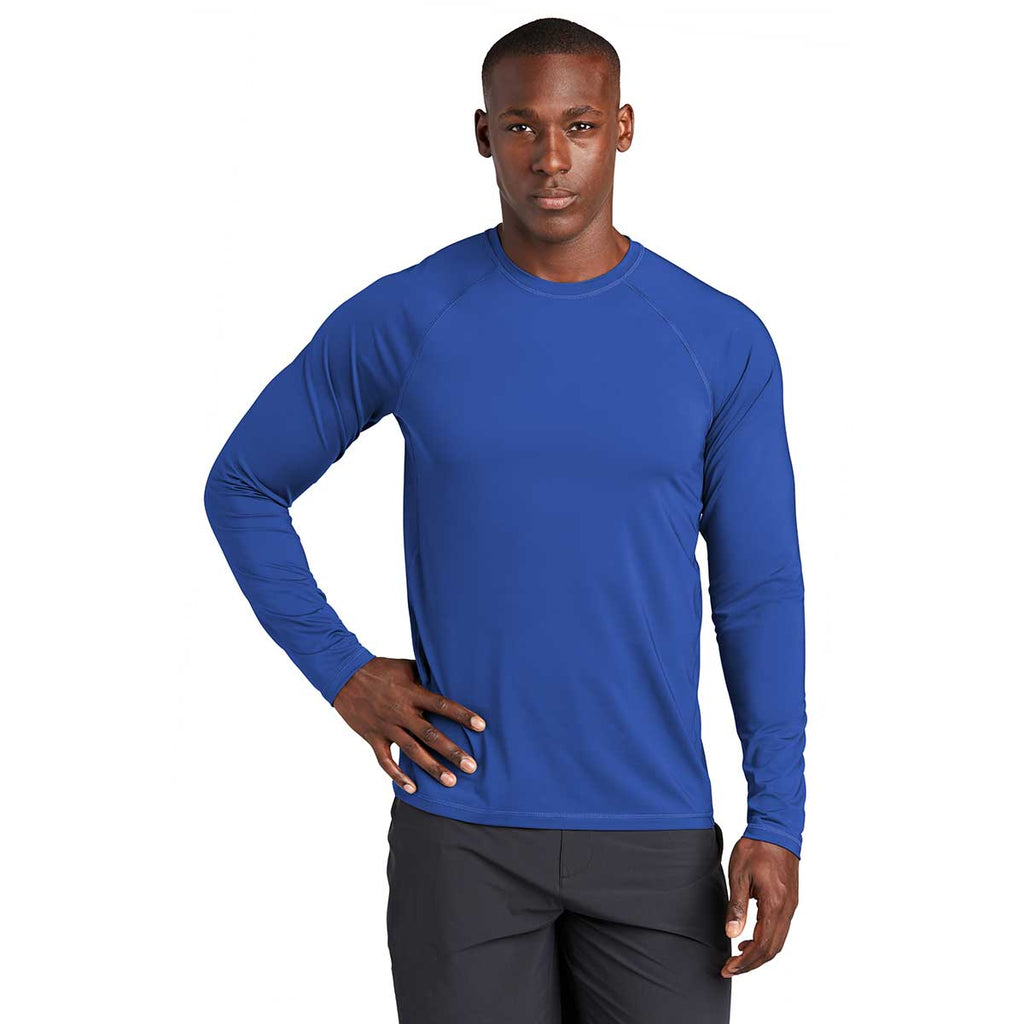 Sport-Tek Men's True Royal Long Sleeve Rashguard Tee