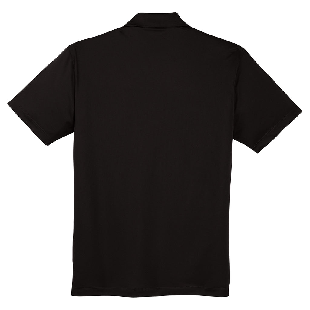 Sport-Tek Men's Black Micropique Sport-Wick Pocket Polo