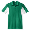 Sport-Tek Men's Kelly Green/White Side Blocked Micropique Sport-Wick Polo