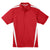 Sport-Tek Men's True Red/ White PosiCharge Micro-Mesh Colorblock Polo