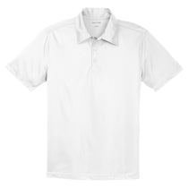 Sport-Tek Men's White PosiCharge Active Textured Polo