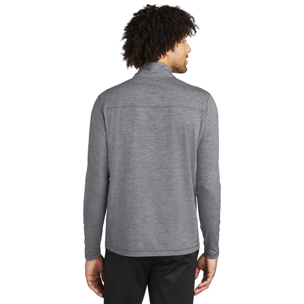 Sport-Tek Men's Grey Heather Exchange 1.5 Long Sleeve Half Zip