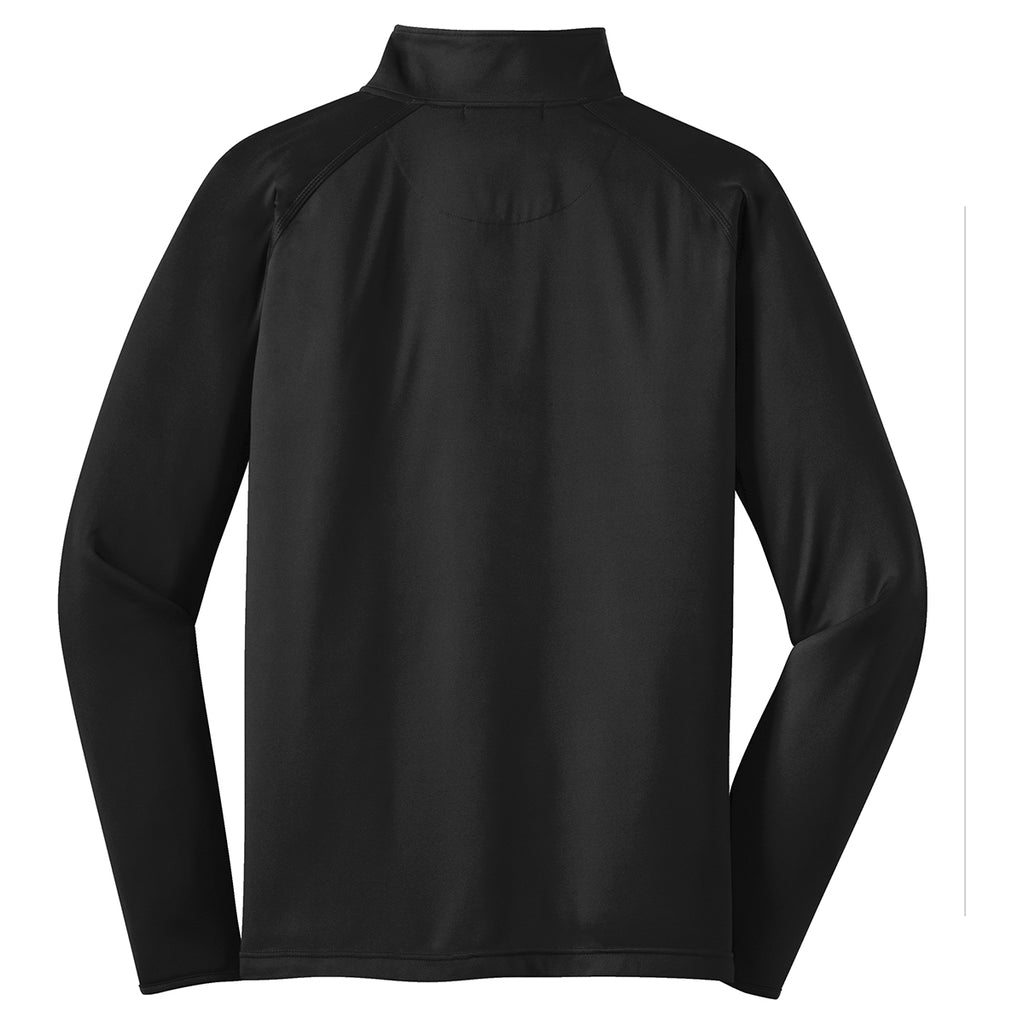 Sport-Tek Men's Black Sport-Wick Stretch 1/4-Zip Pullover