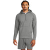 Sport-Tek Men's Charcoal Grey Sport-Wick Stretch 1/2-Zip Hoodie