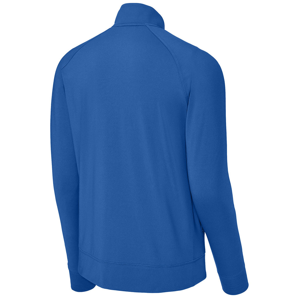 Sport-Tek Men's True Royal Sport-Wick Stretch Full-Zip Cadet Jacket