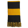 Sport-Tek Spectator Black/Gold Scarf