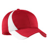 Sport-Tek True Red/White Dry Zone Nylon Colorblock Cap