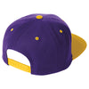 Sport-Tek Purple/Gold Flat Bill Snapback Cap