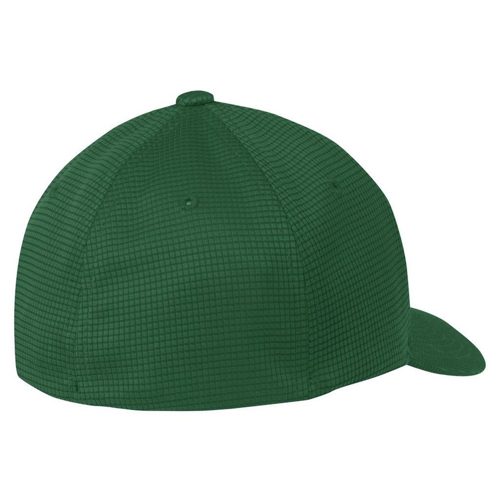 Sport-Tek Forest Green Flexfit Grid Texture Cap