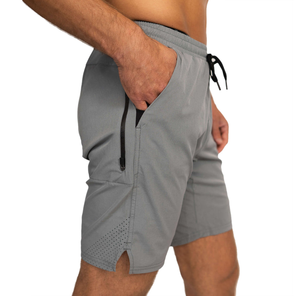 UNRL Men's Grey Stride Short