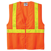 Port Authority Men's Safety Orange/Reflective Enhanced Visibility Vest