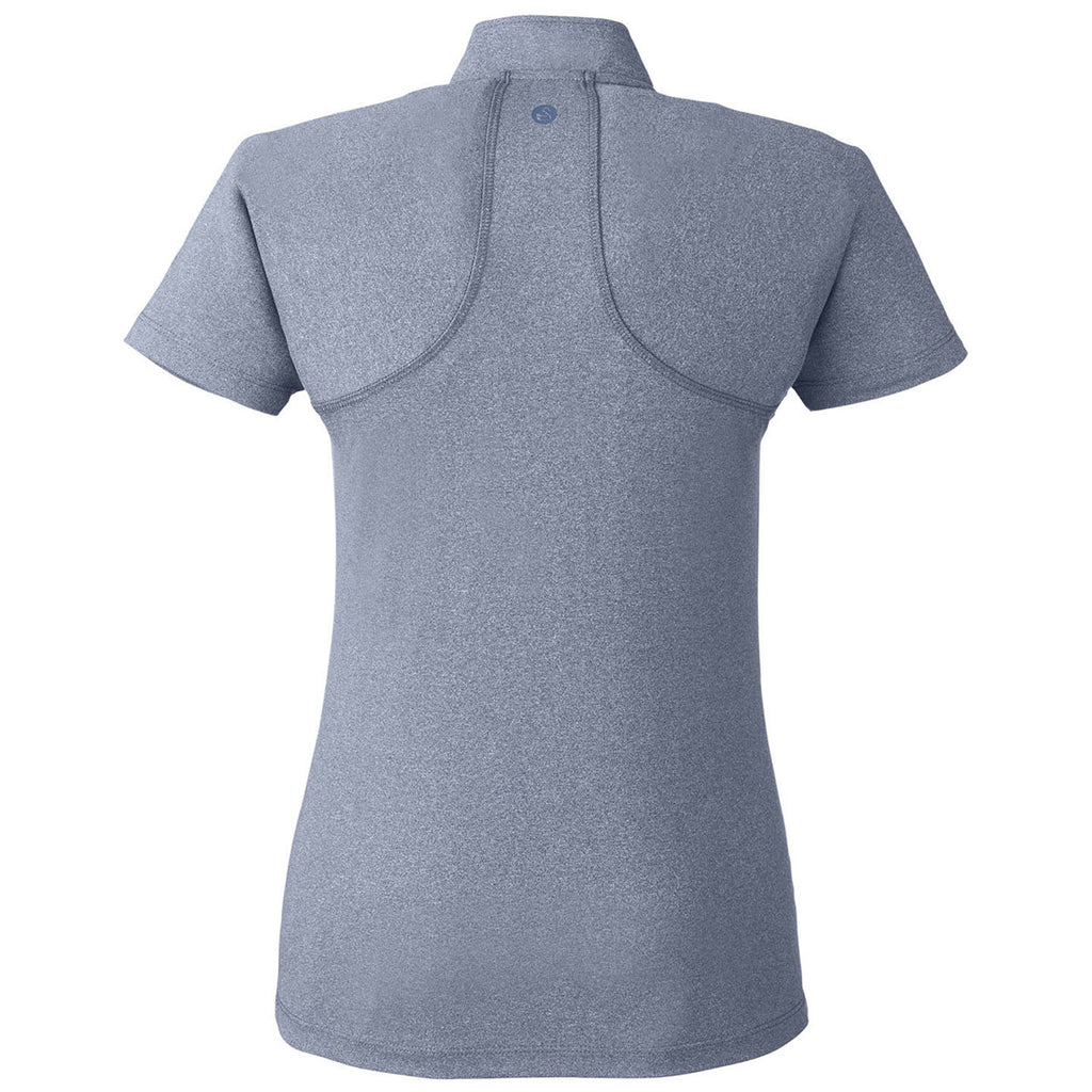 Swannies Golf Women's Navy Heather Quinn Polo