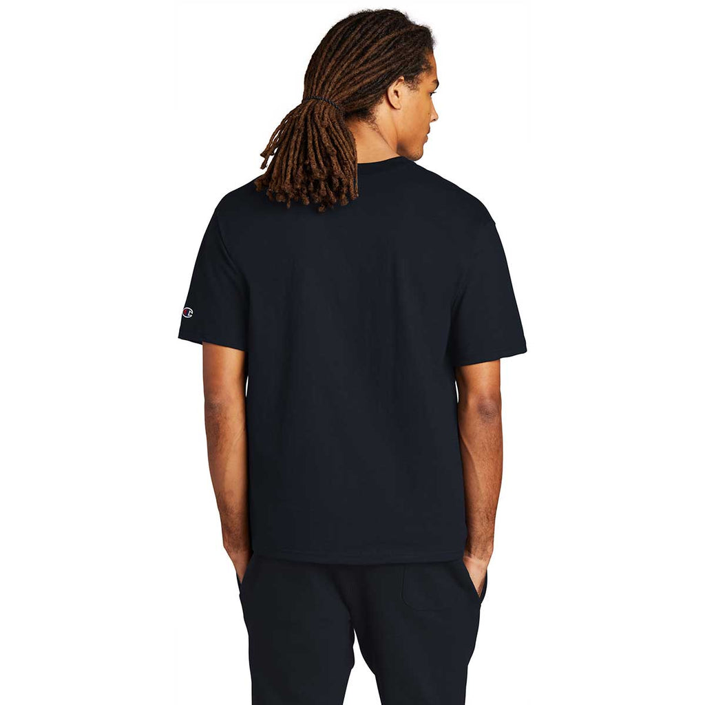 Champion Men's Navy Heritage 7-oz Jersey Tee