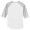 Sport-Tek Men's White/Heather Grey Colorblock Raglan Jersey