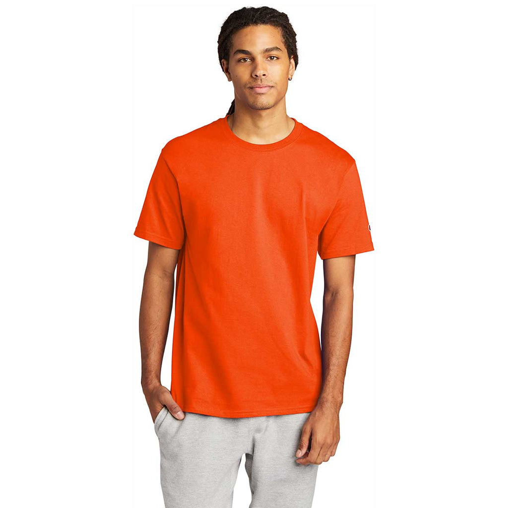 Champion Men's Orange Heritage 6-oz Jersey Tee