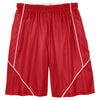 Sport-Tek Men's True Red PosiCharge Mesh Reversible Spliced Short