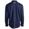 Timberland Men's Navy Flame Resistance Cotton Core Button Front Shirt