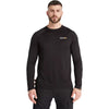 Timberland Men's Black Wicking Good Sport Long-Sleeve T-Shirt