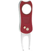 Par One Dark Red Team Golf Switchblade Divot Tool