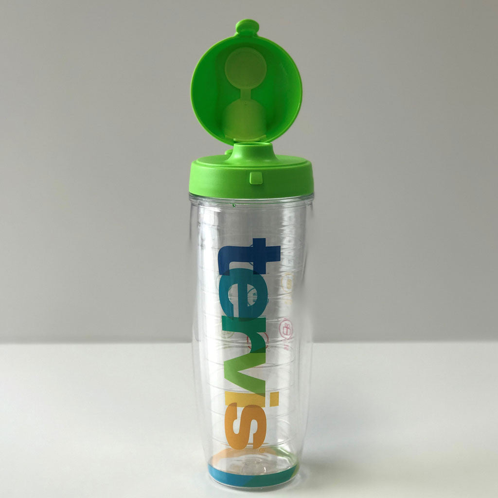 Tervis 24oz Water Bottle with Lime Green Lid