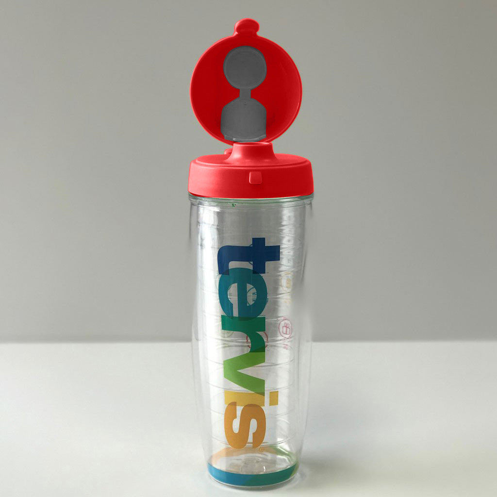 Tervis 24oz Water Bottle with Red Lid