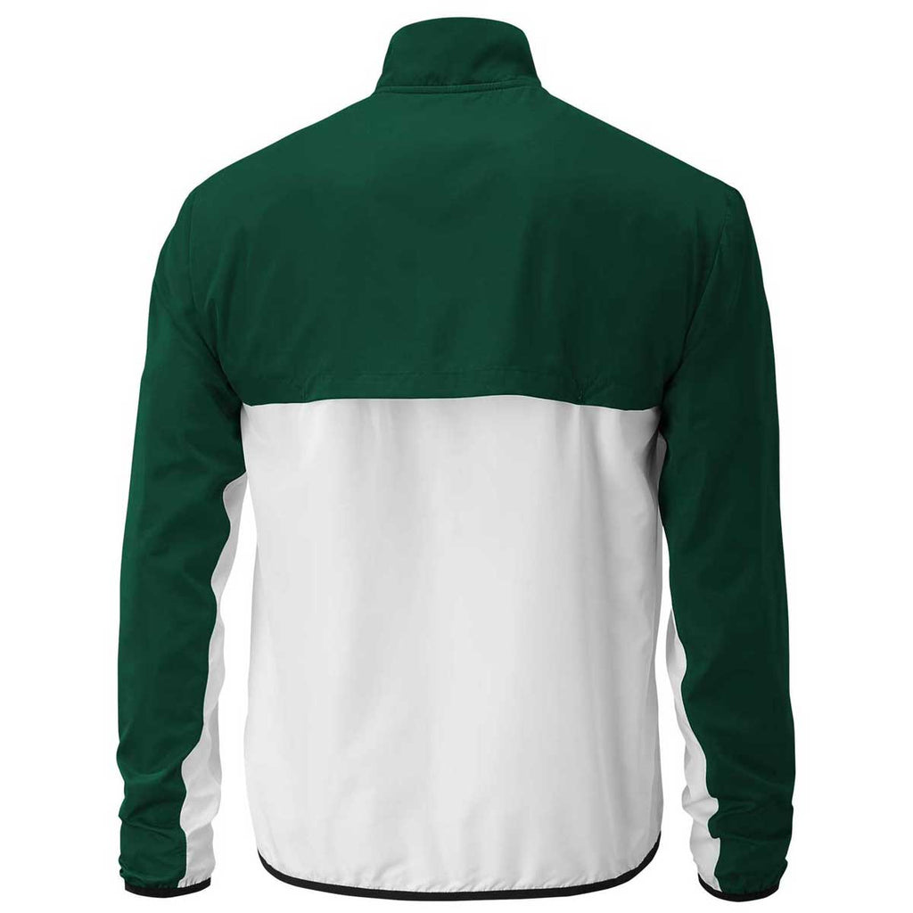 New Balance Men's Team Dark Green Athletics Warm-Up Jacket