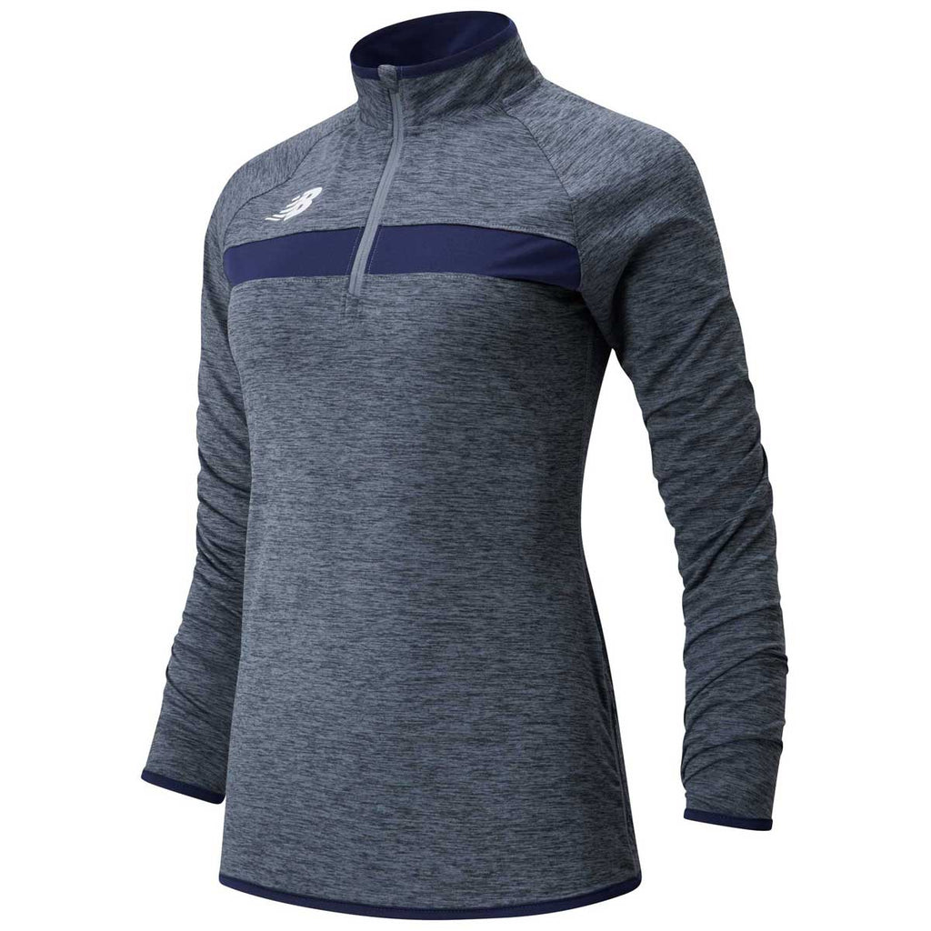 New Balance Women's Team Navy Athletics Half Zip