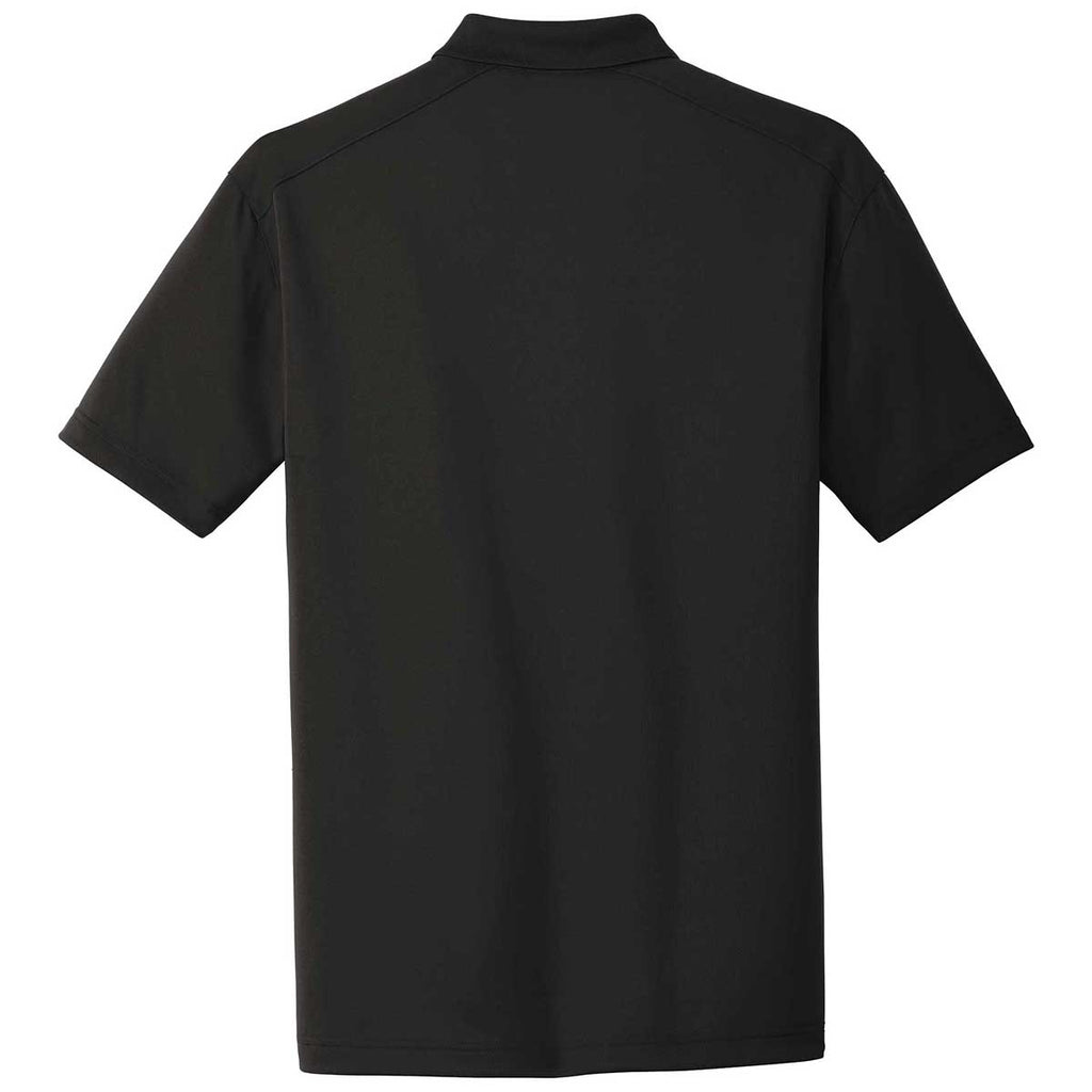 CornerStone Men's Black Tall Lightweight Snag Proof Polo