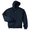 CornerStone Men's Tall Navy Duck Cloth Hooded Work Jacket