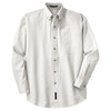 Port Authority Men's White Tall Long Sleeve Twill Shirt