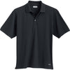 Elevate Men's Black Moreno Short Sleeve Polo