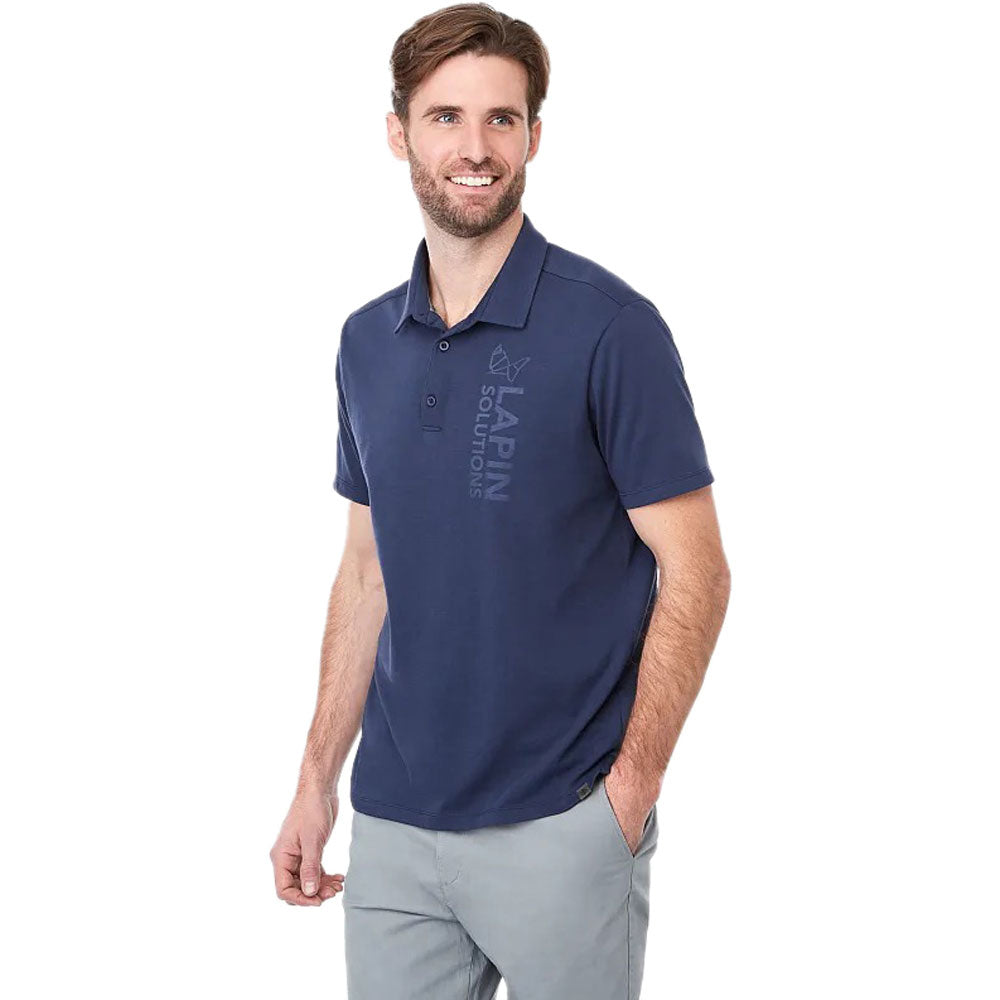 Trimark Men's Vintage Navy Somoto Eco Short Sleeve Polo