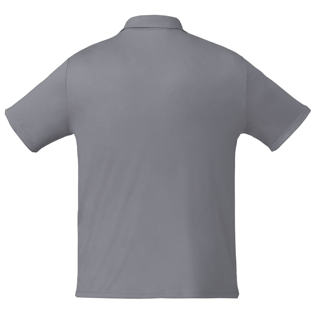 Trimark Men's Steel Grey Evans Eco Short Sleeve Performance Polo