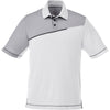 Elevate Men's White Prater Short Sleeve Polo