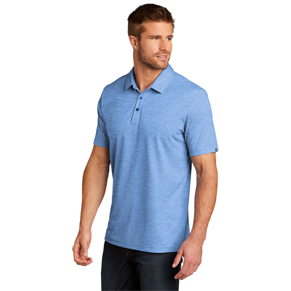 TravisMathew Men's Classic Blue Heather Oceanside Heather Polo