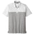 TravisMathew Men's White/Quiet Shade Grey Heather Oceanside Blocked Polo