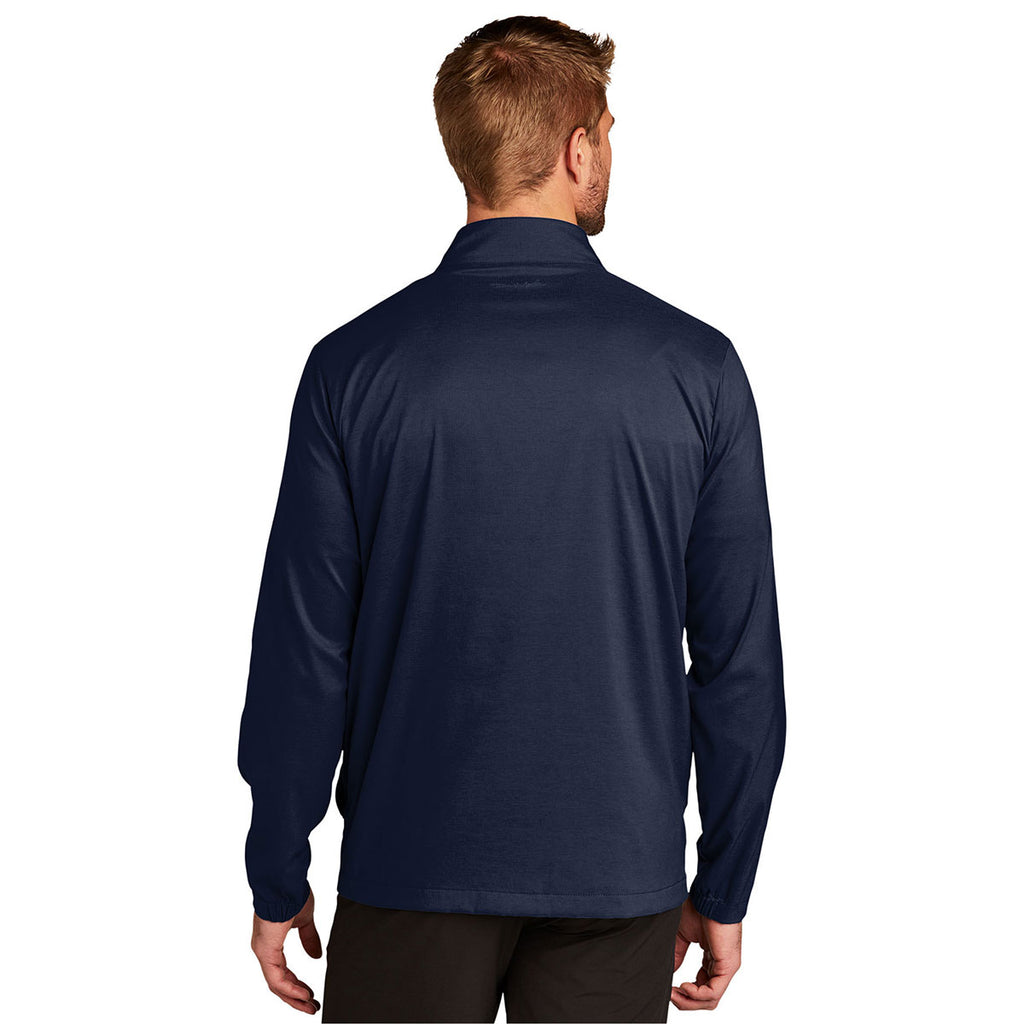 TravisMathew Men's Vintage Indigo/ Black Surfside Full-Zip Jacket