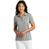 TravisMathew Women's Quiet Shade Grey Heather Coto Performance Polo