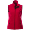 Elevate Women's Team Red/Black Warlow Softshell Vest