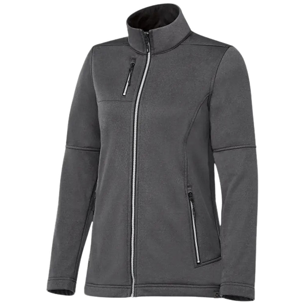 Elevate Women's Heather Dark Charcoal Joris Eco Softshell Jacket