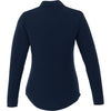 Elevate Women's Navy Mori Long Sleeve Polo