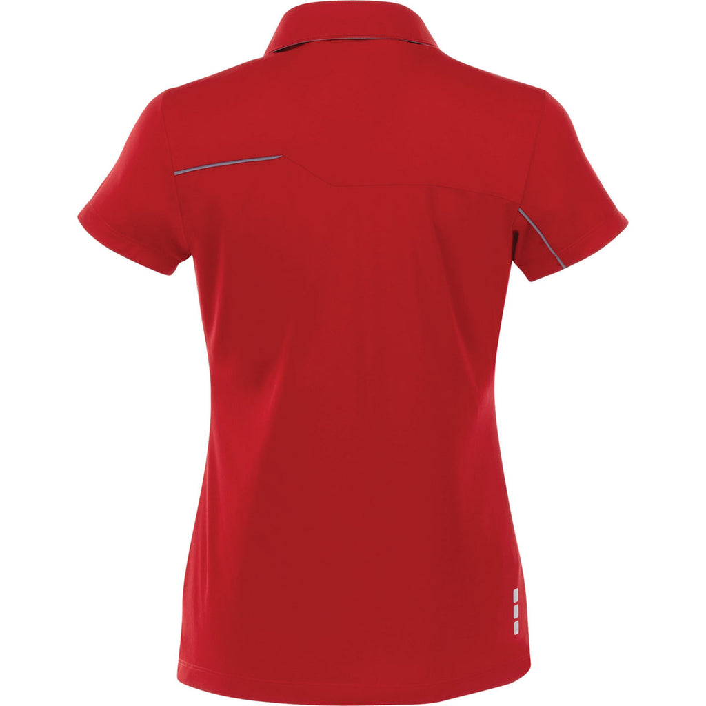 Elevate Women's Team Red/Steel Grey Wilcox Short Sleeve Polo