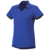 Elevate Women's New Royal/Grey Storm Cerrado Short Sleeve Polo