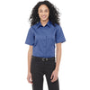 Elevate Women's Blue Stirling Short Sleeve Shirt