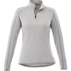 Elevate Women's Silver Heather Taza Knit Quarter Zip