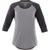 Elevate Women's Heather Dark Charcoal/Medium Heather Grey Dakota Three Quarter Tee