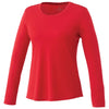 Elevate Women's Team Red Parima Long Sleeve Tech Tee