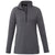 Elevate Women's Heather Dark Charcoal Asgard Eco Knit Quarter Zip