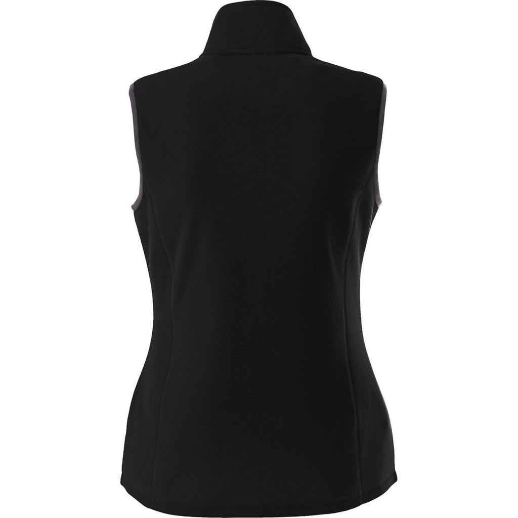 Elevate Women's Black Tyndall Polyfleece Vest