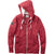 Roots73 Women's Dark Red Heather Sandylake Full Zip Hoody